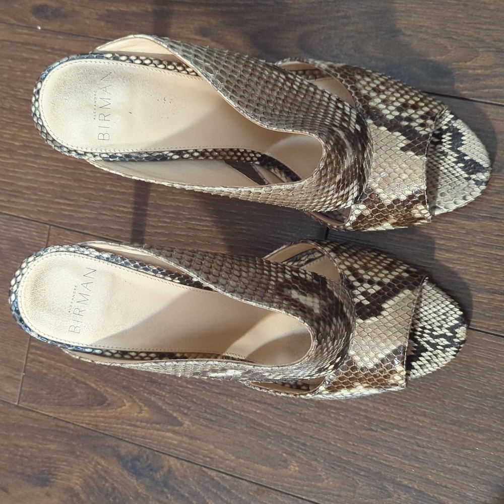 Alexandre Birman Latoya Metallic Python Mule - Picture 6 of 12
